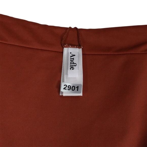 Sample Damaged Andie Women's Shortie High Waist Bikini Bottom Brown Size Small - Picture 2 of 10